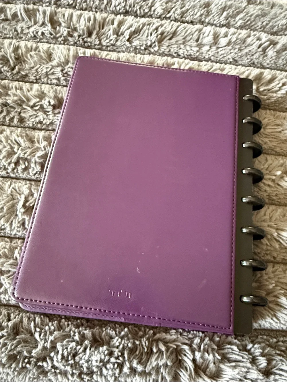 TUL® Custom Note-Taking System Discbound Notebook W/Leather Cover Letter